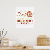 Grappige Dart Kleding Quotes voor Mannen & Vrouwen Poster (Keuken)