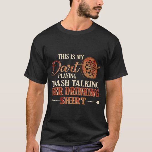 Grappige Dart Kleding Quotes voor Mannen & Vrouwen T-shirt (Voorkant)