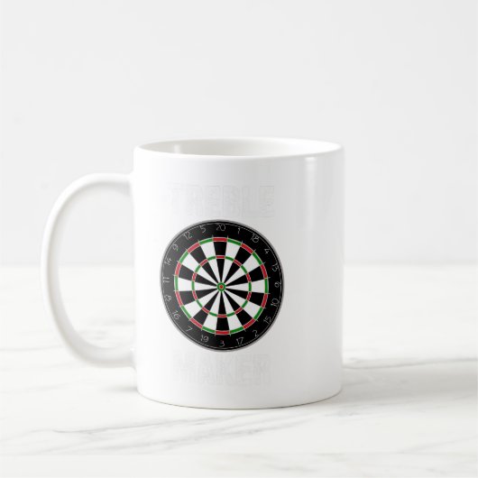 Grappige Dart Treble Maker Darts Speler Dartboard Koffiemok (Links)