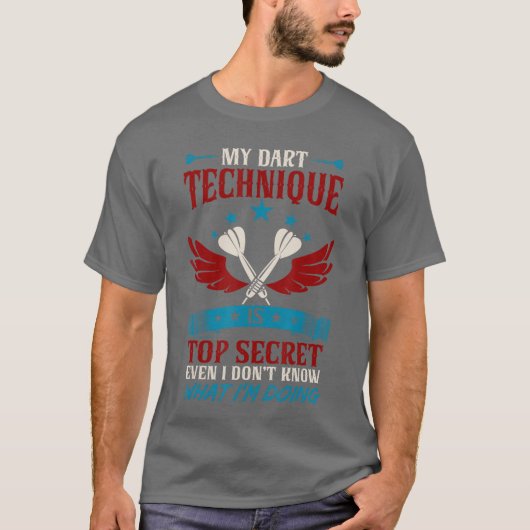 Grappige Dart-vrienden T-shirt (Voorkant)