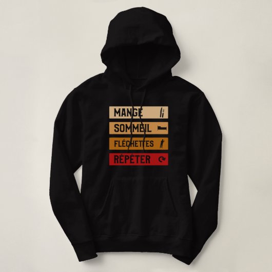 Grappige Darts Gift Idee voor Darts Speler Hoodie (Design voorkant)