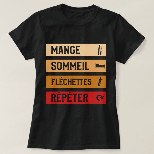 Grappige Darts Gift Idee voor Darts Speler T-shirt (Design voorkant)