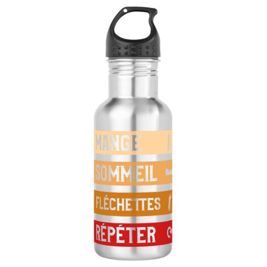 Grappige Darts Gift Idee voor Darts Speler Waterfles (Voorkant)