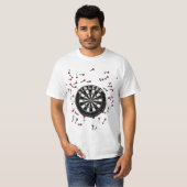 Grappige Darts T-shirt (Voorkant volledig)