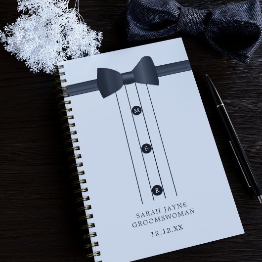 Grappige Das Zwart en Wit Trouwjuffrouw Planner