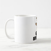 grappige dasher stasher snor rendier koffiemok (Links)