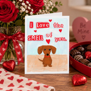 Grappige Daslook Liefde Valentijnsdag Schattige Ho Feestdagen Kaart