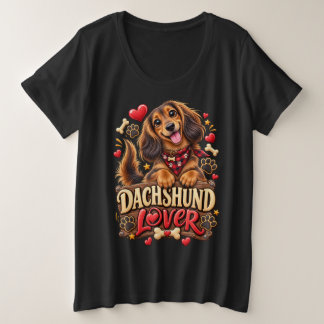 Grappige Daslookliefhebber Cute Sausage Dog Grote Maat T-shirt