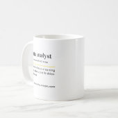 Grappige Data-analist Cadeau Koffiemok (Voorkant links)