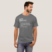 Grappige Data-analist Definitie Data Wetenschapper T-shirt (Voorkant volledig)