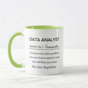 Grappige Data-analist Definitie Mok