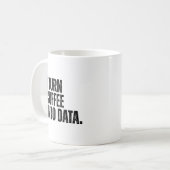 Grappige data-analist, ik verander koffie in data koffiemok (Voorkant links)