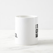 Grappige data-analist, ik verander koffie in data koffiemok (Center)