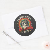 Grappige data-analist quote die niet erg data was ronde sticker (Envelop)