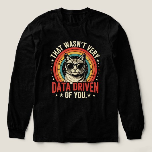 Grappige data-analist quote die niet erg data was  Tri-Blend shirt (Voorkant)