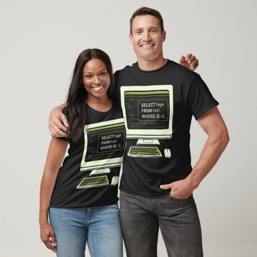 Grappige Database SQL Query Computer Code voor Dat T-shirt (Unisex)