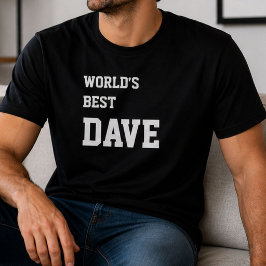 Grappige Dave Persoonlijke Werelds Beste Dave Verj T-shirt