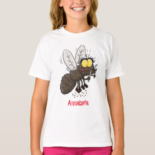 Grappige dazen insect cartoons t-shirt