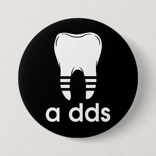 Grappige DDS-tandheelkunde Ronde Button 7,6 Cm (Voorkant)
