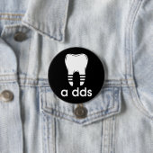 Grappige DDS-tandheelkunde Ronde Button 7,6 Cm (In situ)