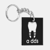 Grappige DDS-tandheelkunde Sleutelhanger (Voorkant Links)