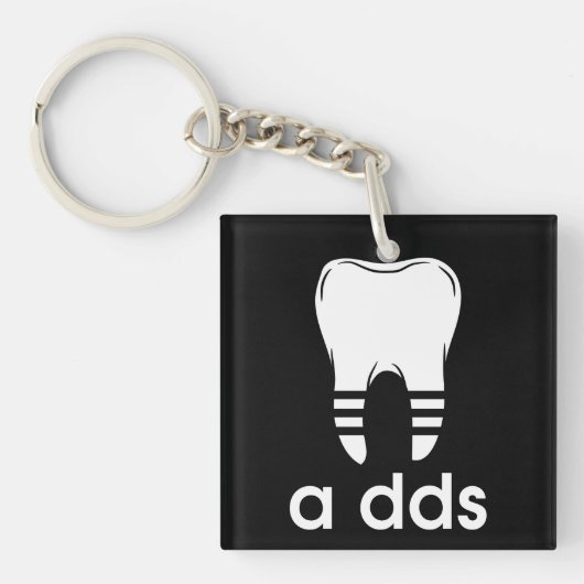 Grappige DDS-tandheelkunde Sleutelhanger (Voorkant)