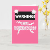 Grappige de kaartgelukwensen van het babymeisje kaart (Gele Bloem)