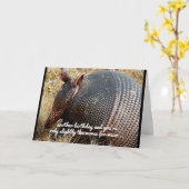 grappige de kaarthumor van de gordeldierverjaardag kaart (Gele Bloem)