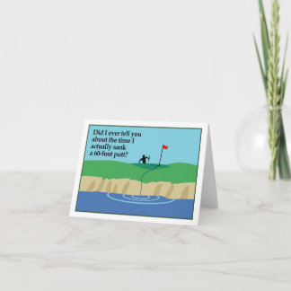 Grappige de notakaart van het golf kaart