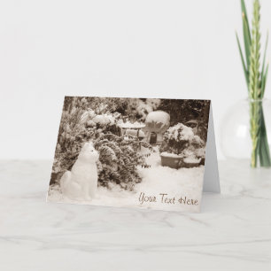 grappige de sneeuwmanKerstmis van sneeuwakita Feestdagen Kaart