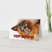 Grappige de verjaardagskaart van de Duitse herder Kaart (Voorkant)