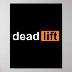 Grappige Deadlift Powerlifting Bodybuilding Gym Sp Poster