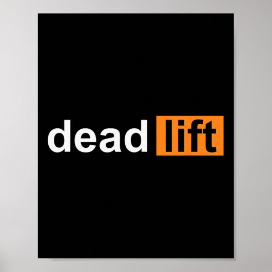 Grappige Deadlift Powerlifting Bodybuilding Gym Sp Poster (Voorkant)