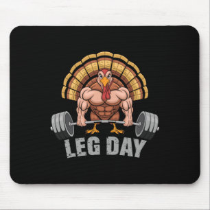 Grappige Deadlifting Turkse Been Dag Thanksgiving Muismat