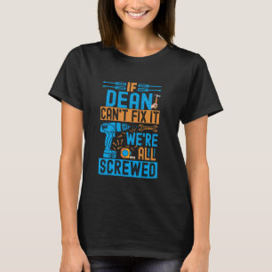 Grappige Dean. Als Dean het niet kan oplossen, zij T-shirt