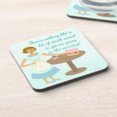 Grappige Death Metal  Art huisvrouw Drankjes Onderzetter (Linkerzijde)