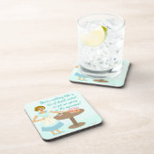 Grappige Death Metal  Art huisvrouw Drankjes Onderzetter (Rechterzijde)