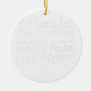 Grappige debatbijeenkomst  keramisch ornament