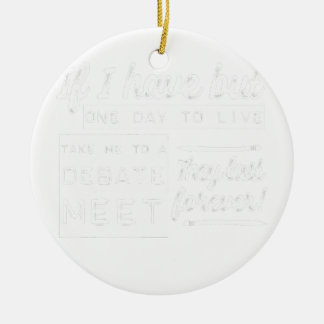 Grappige debatbijeenkomst  keramisch ornament