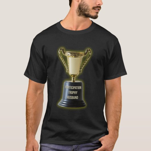 Grappige Deelname trofee echtgenoot T-shirt (Voorkant)