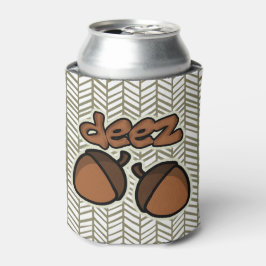 Grappige Deez Nuts met visgraat Blikjeskoeler