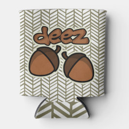 Grappige Deez Nuts met visgraat Blikjeskoeler