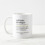 Grappige definitie cadeau voor softwareontwikkelaa koffiemok (Links)