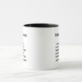 Grappige definitie cadeaus voor radiotherapeut mok (Midden)