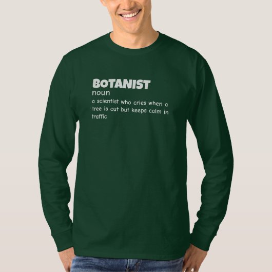Grappige Definitie Leraar Botanica T-shirt (Voorkant)