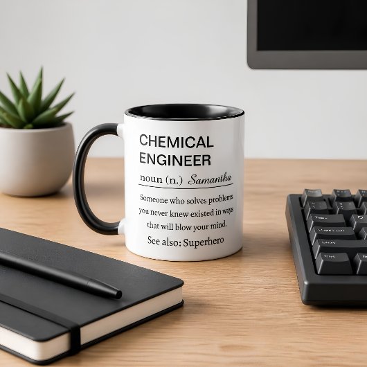 Grappige definitie mok voor scheikundig ingenieur