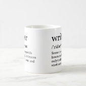 Grappige definitie schrijver koffiemok (Center)