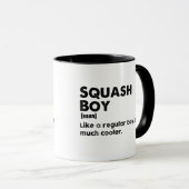 Grappige definitie squash jongen Squashliefhebber  Mok (Voorkant rechts)
