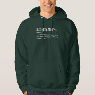 Grappige definitie trui voor onderzoeksanalist hoodie