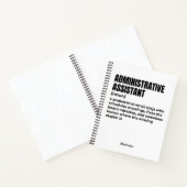 Grappige definitie van administratief assistent (B Notitieboek (Binnen)